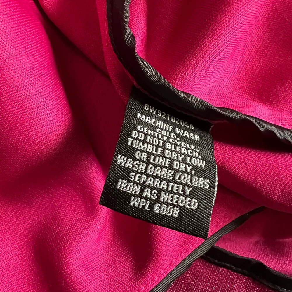 NWT Rock & Roll Denim Woman’s Lightweight Hot Pink Glitter Blazer Size XL - Picture 11 of 13